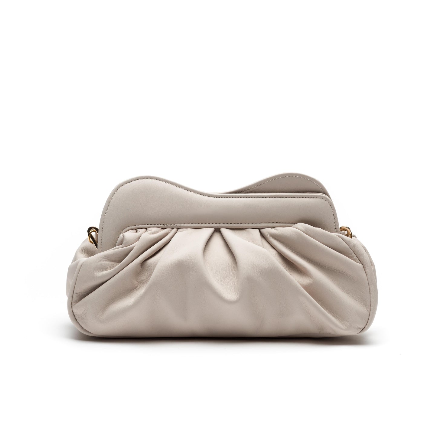 Alison- Bone Leather Clutch