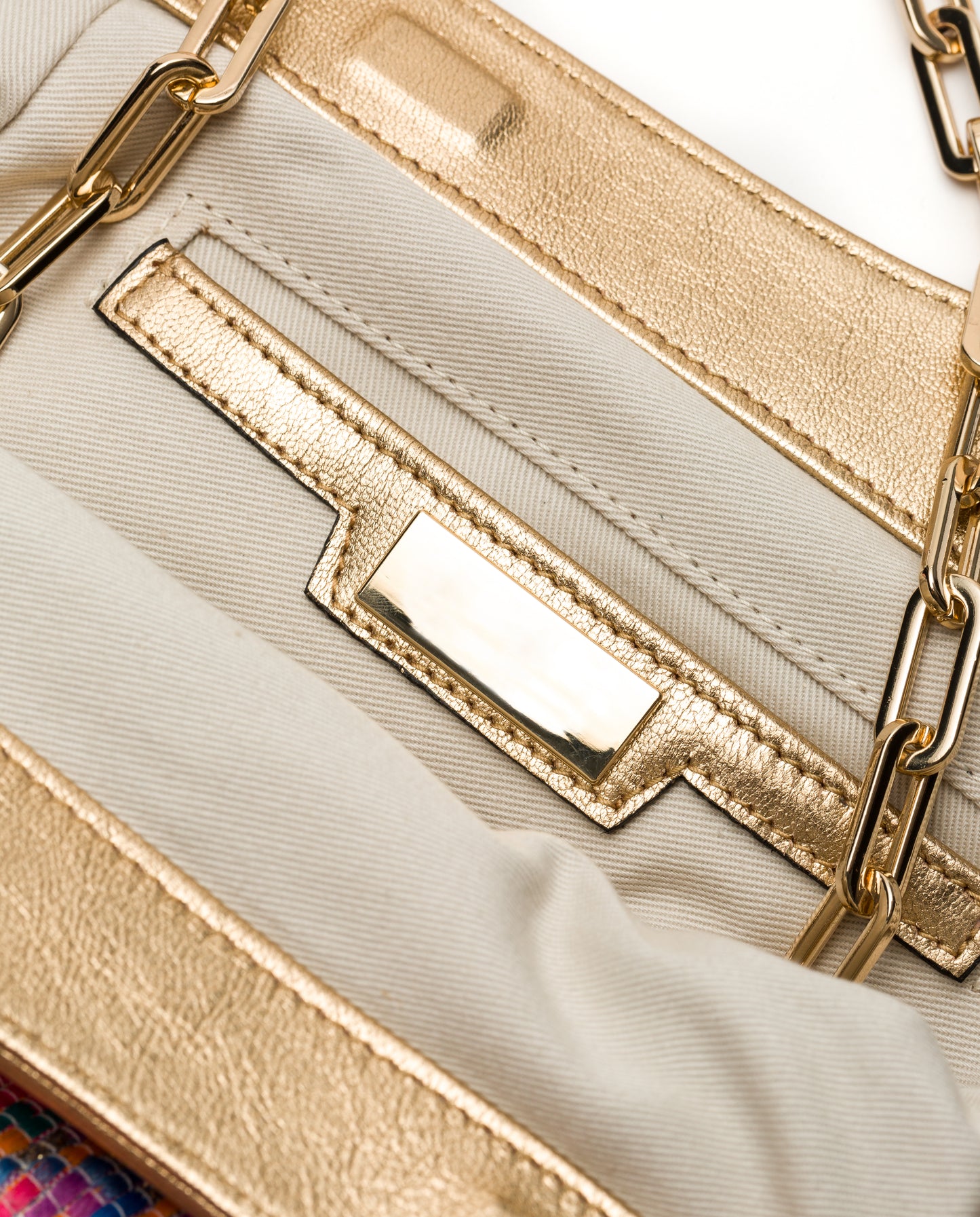 Alison- Multi Color Fabric Clutch