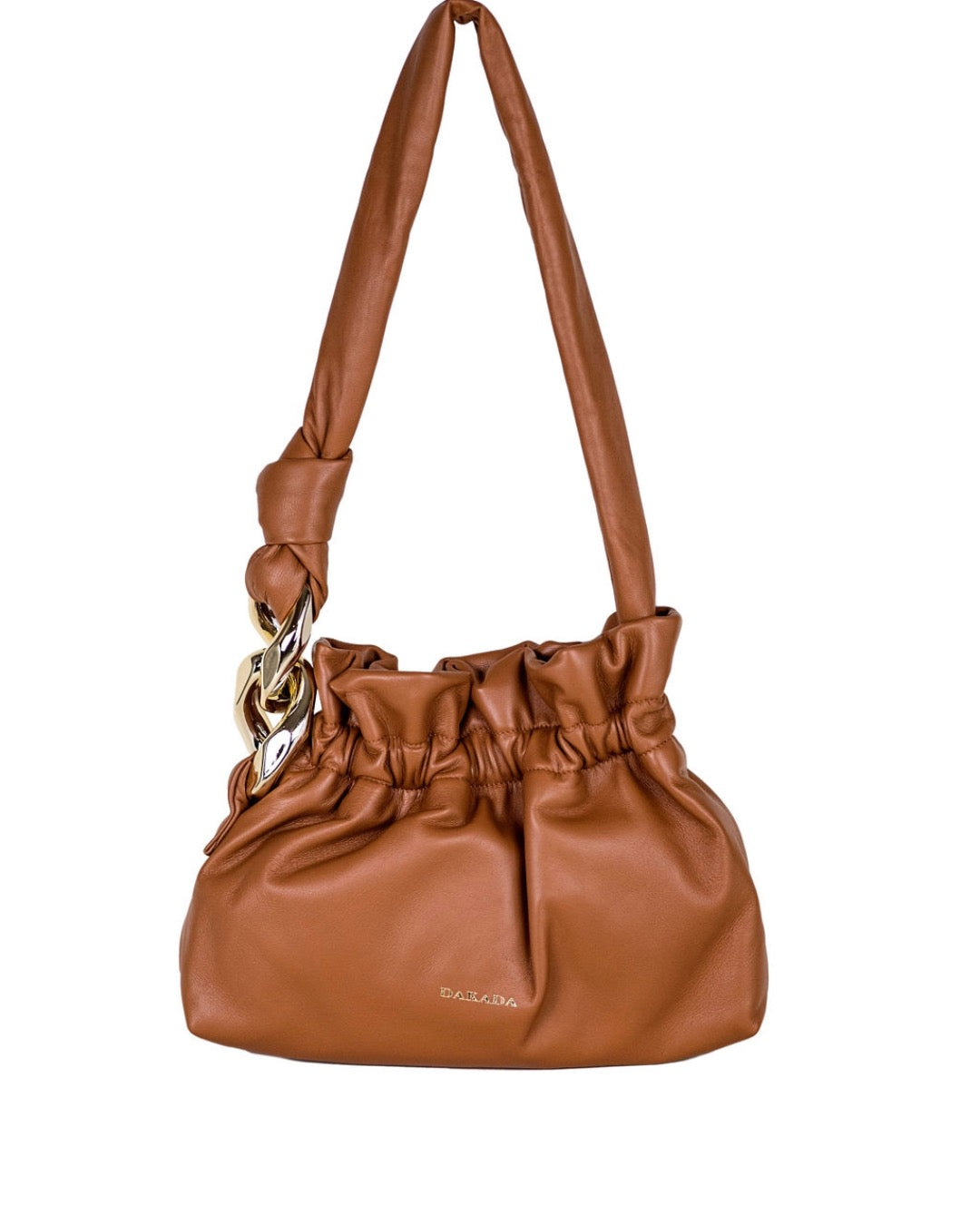 Chloe- Camel Leather with Gold Hardware