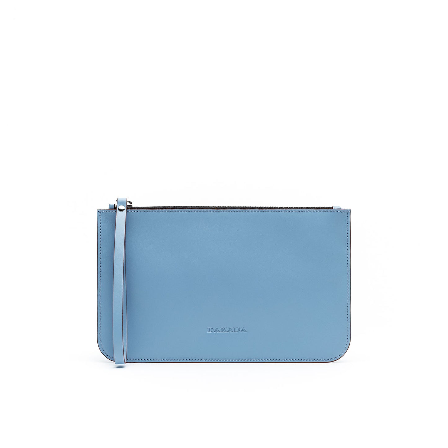 Brooklyn- Light Blue Leather with Camel Trim
