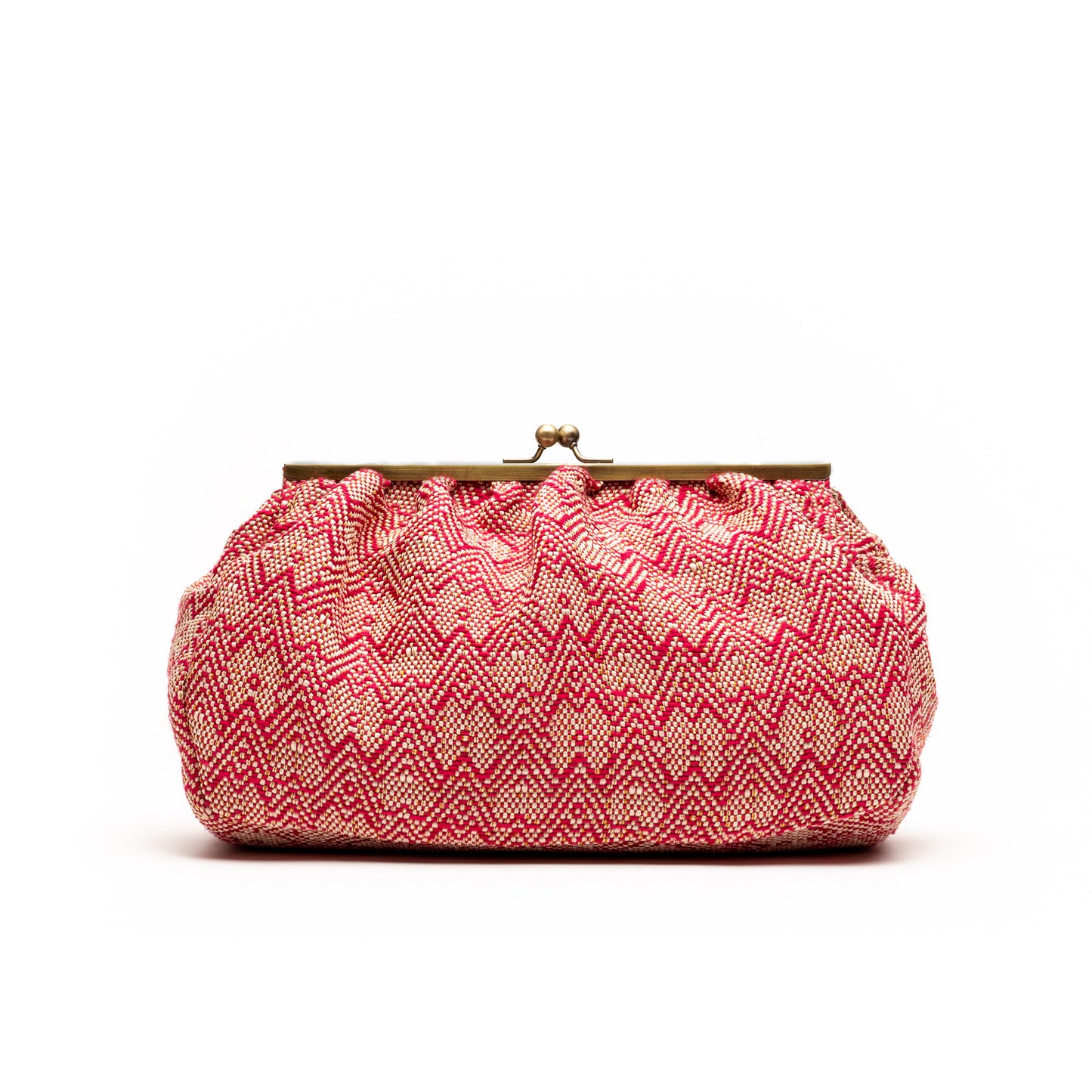Caitlin- Red Multi Rafia Clutch