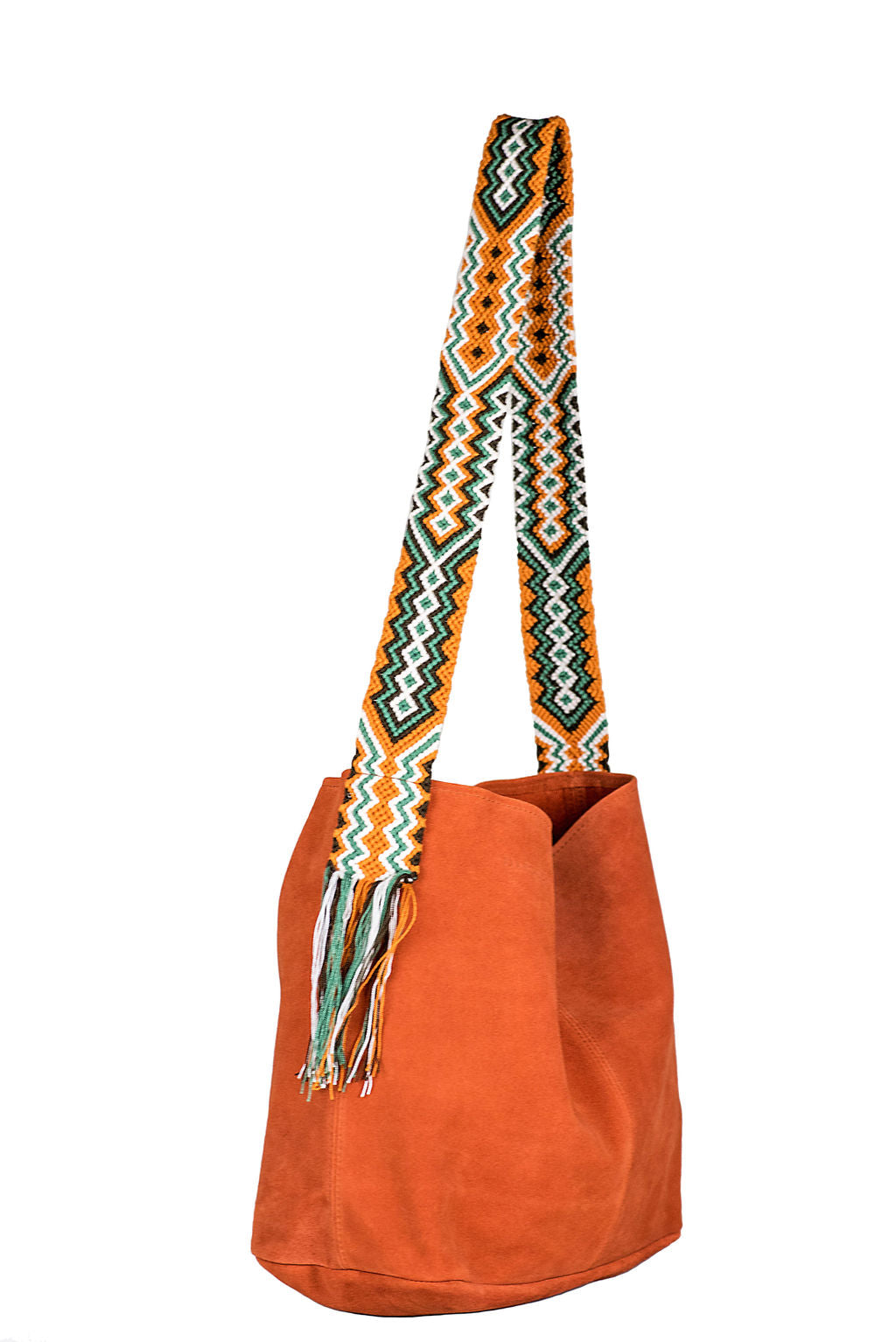 Sydney- Rust Suede Boho Bag