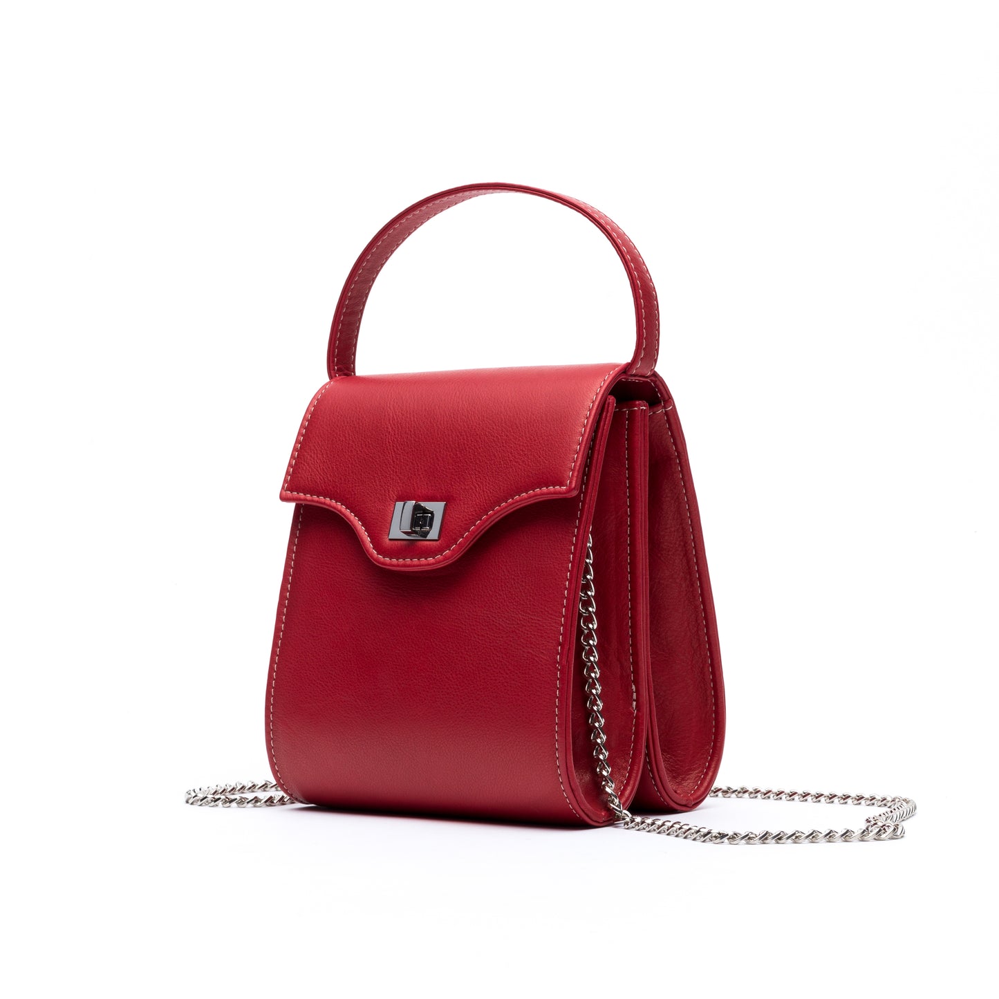 Cucci- Red Leather Bag