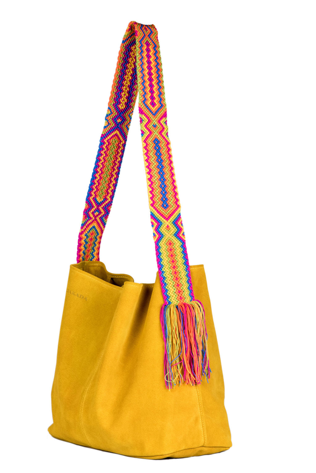 Sydney- Mustard Suede Boho Bag