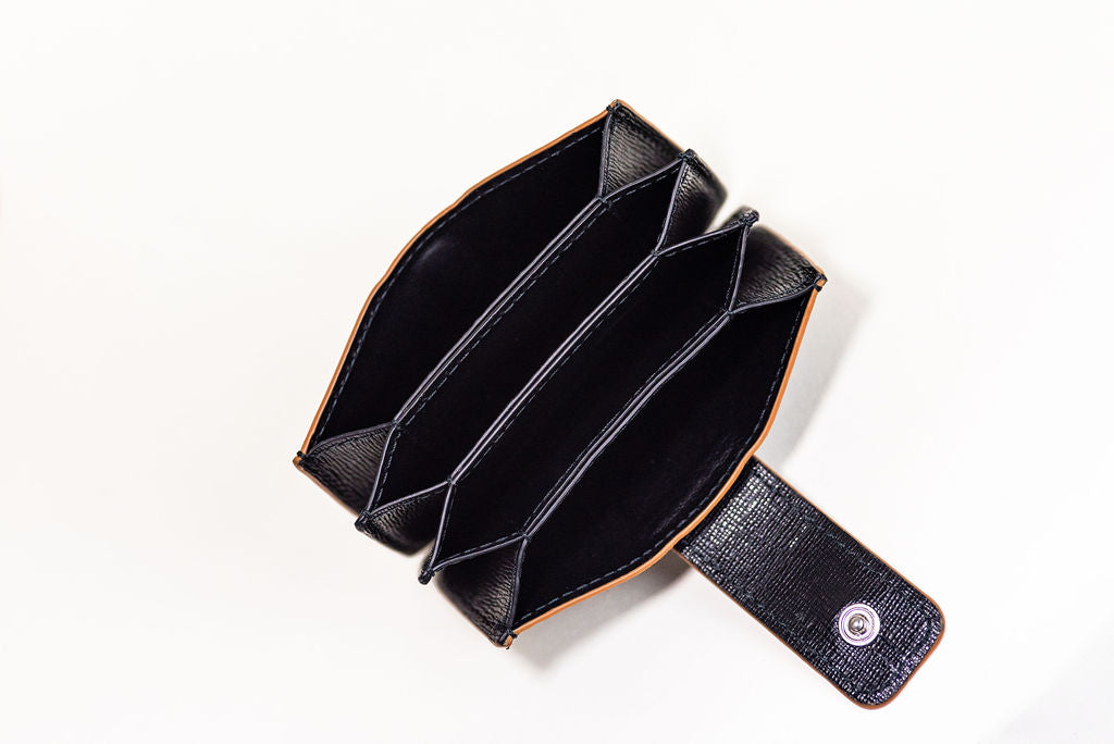 LA Card Holder- Black Leather