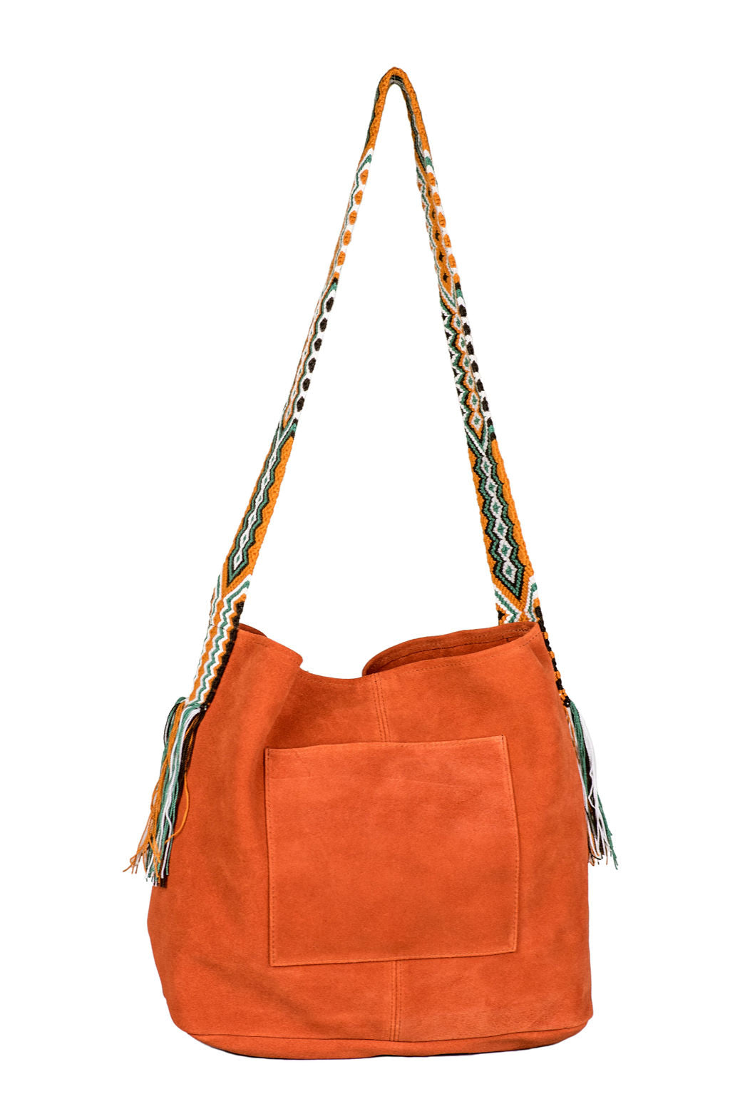 Sydney- Rust Suede Boho Bag