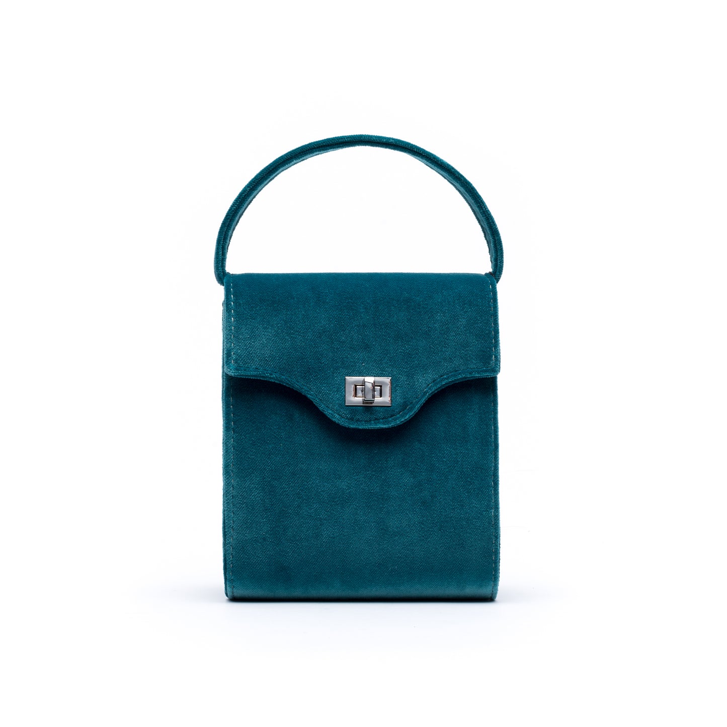 Cucci- Teal Velvet Bag