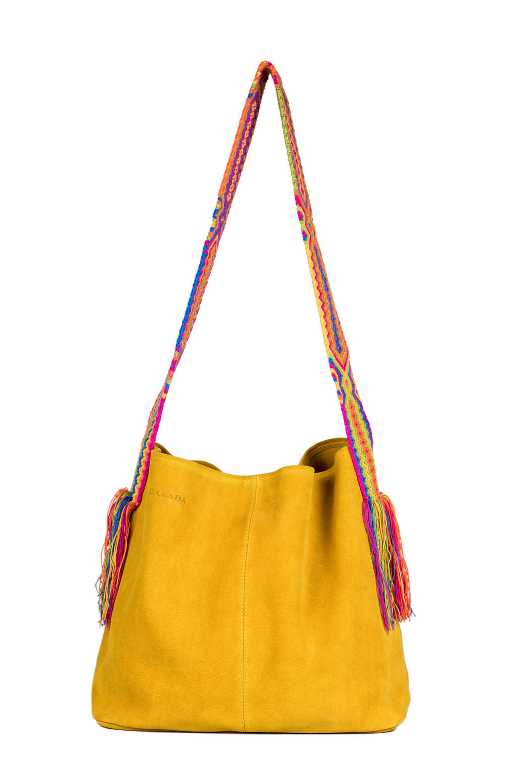 Sydney- Mustard Suede Boho Bag