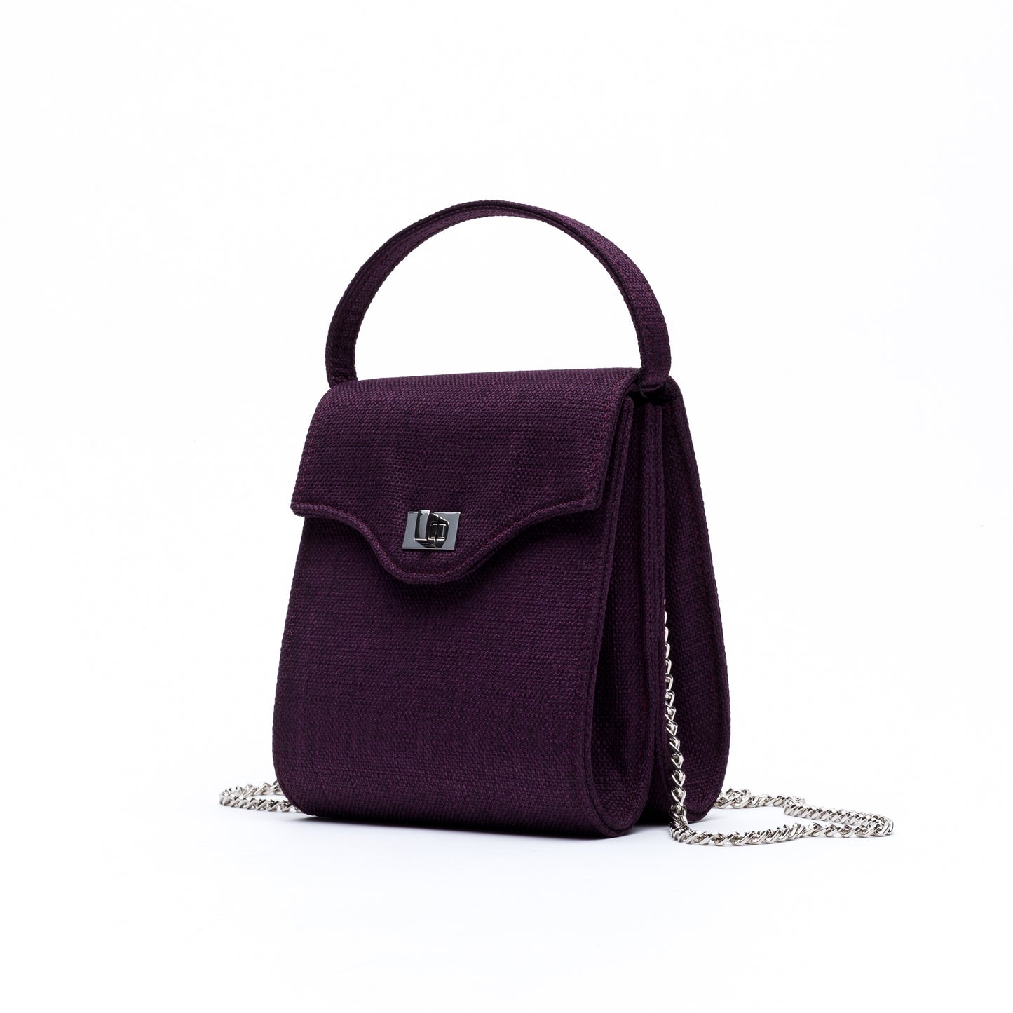 Cucci- Purple Woven Fabric Bag