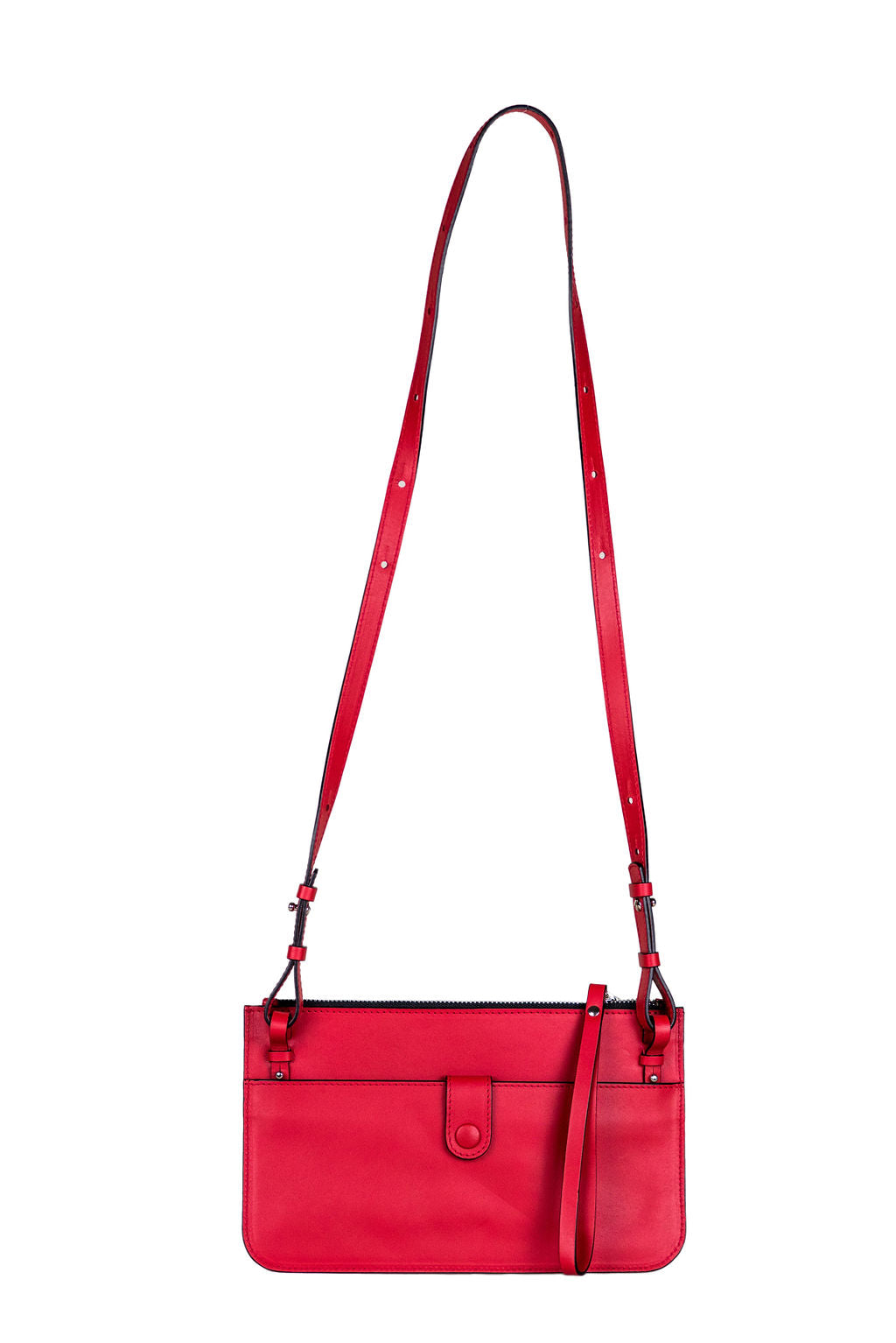 Brooklyn- Red Leather with Black Trim