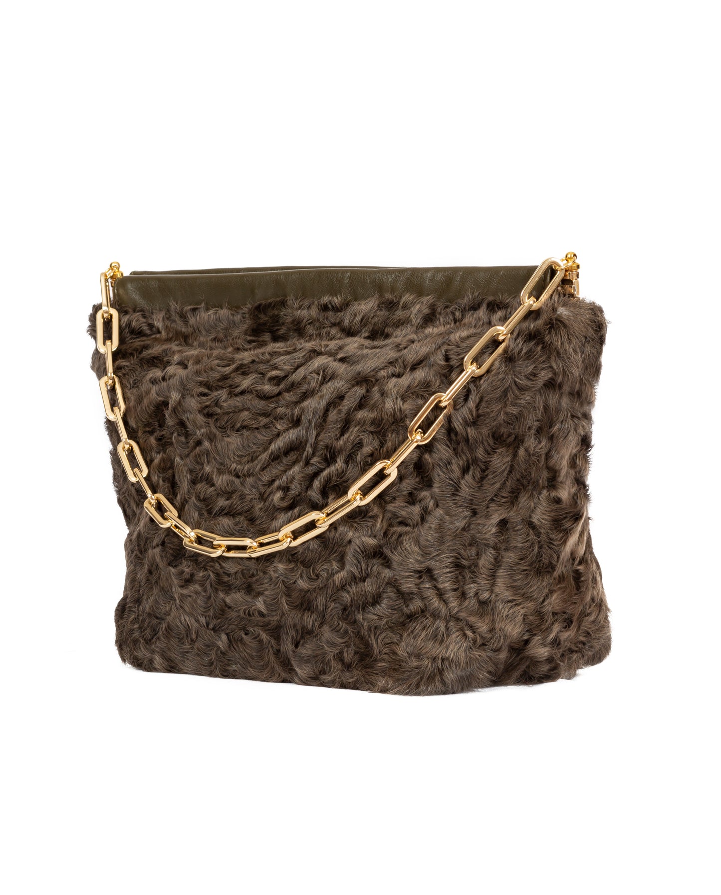 Paulita- Dyed Green Karakul Bag