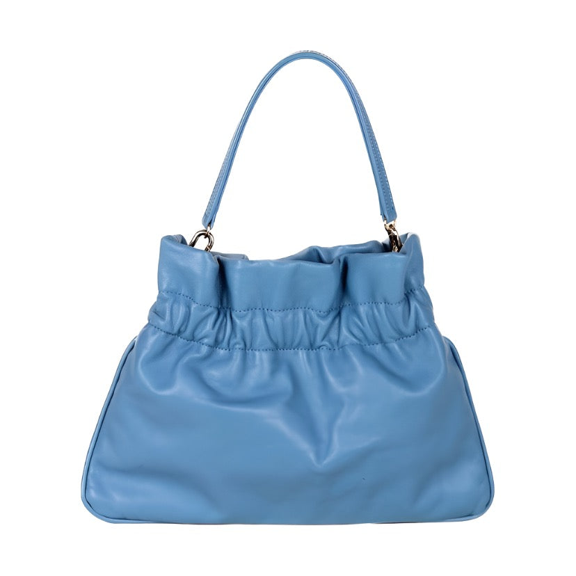 Parker- Baby Blue Leather Bag
