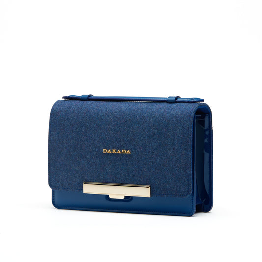 DKD Clutch- Blue Wool