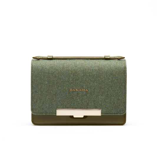 DKD Clutch- Green Wool