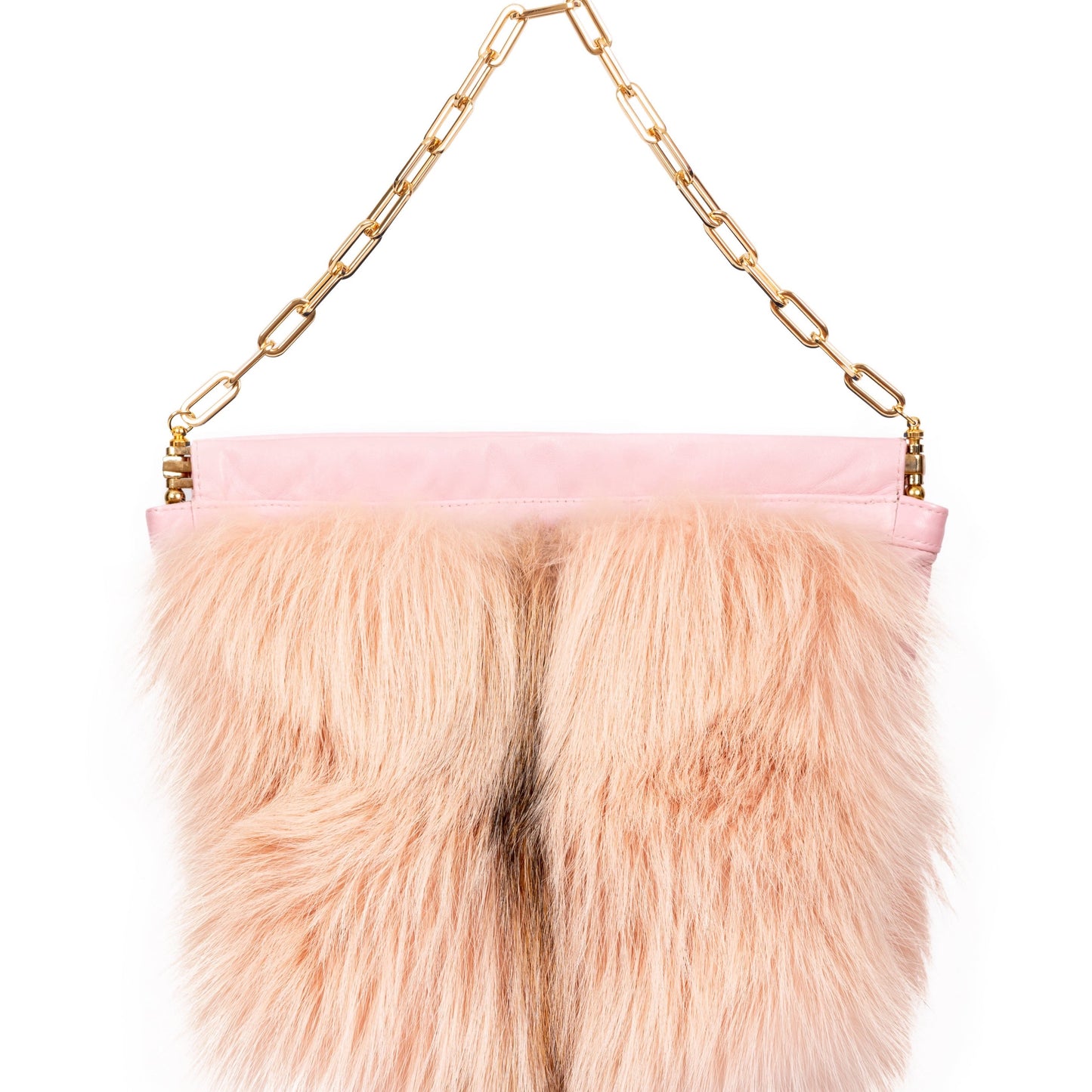Paulita- Dyed Pink Fox Bag