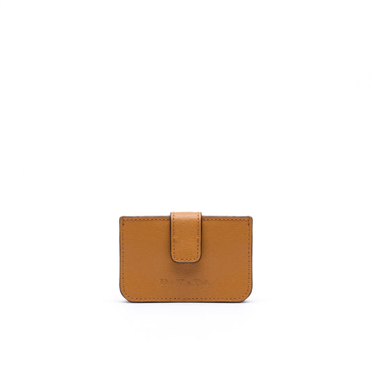 LA Card Holder- Camel Leather