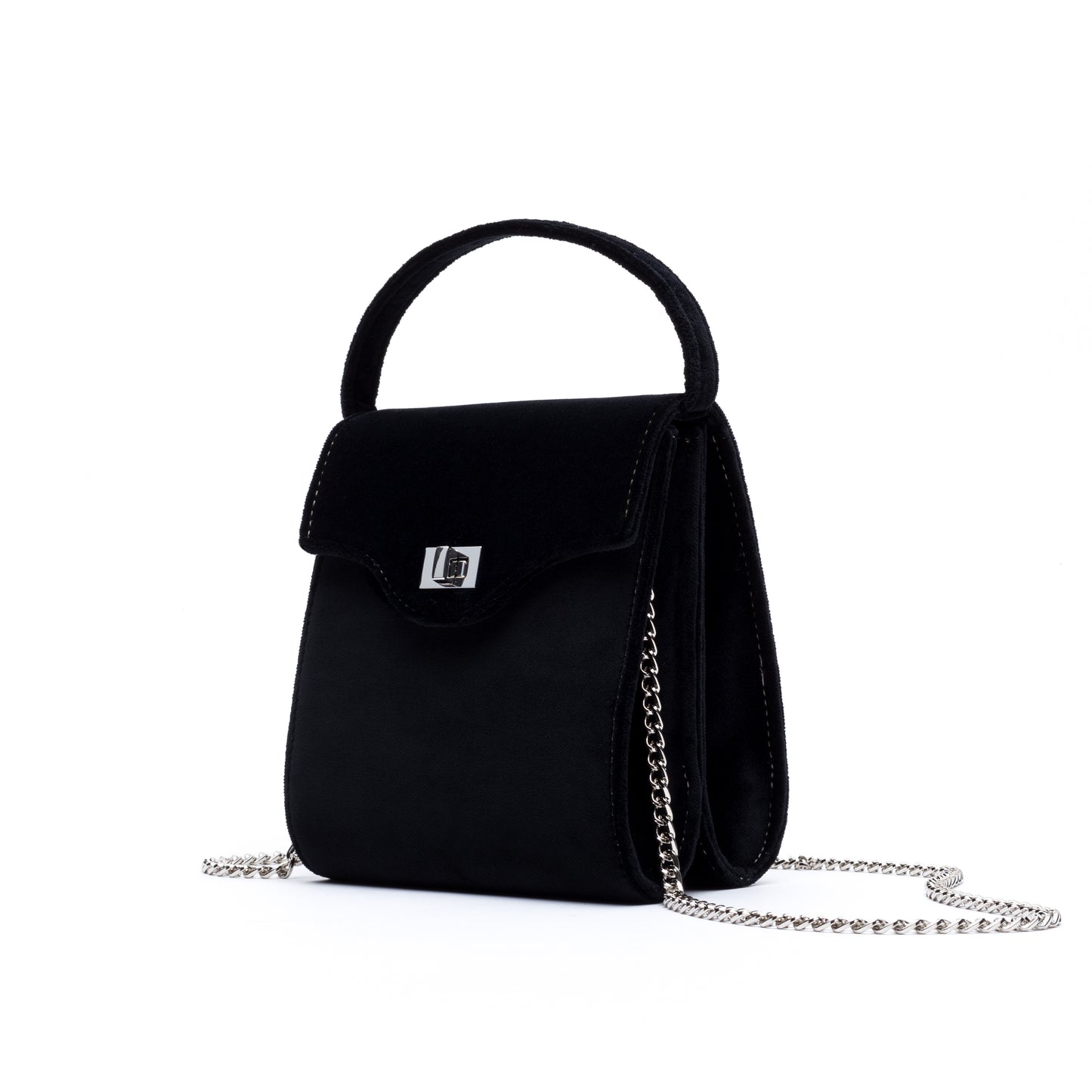 Cucci- Black Velvet Bag