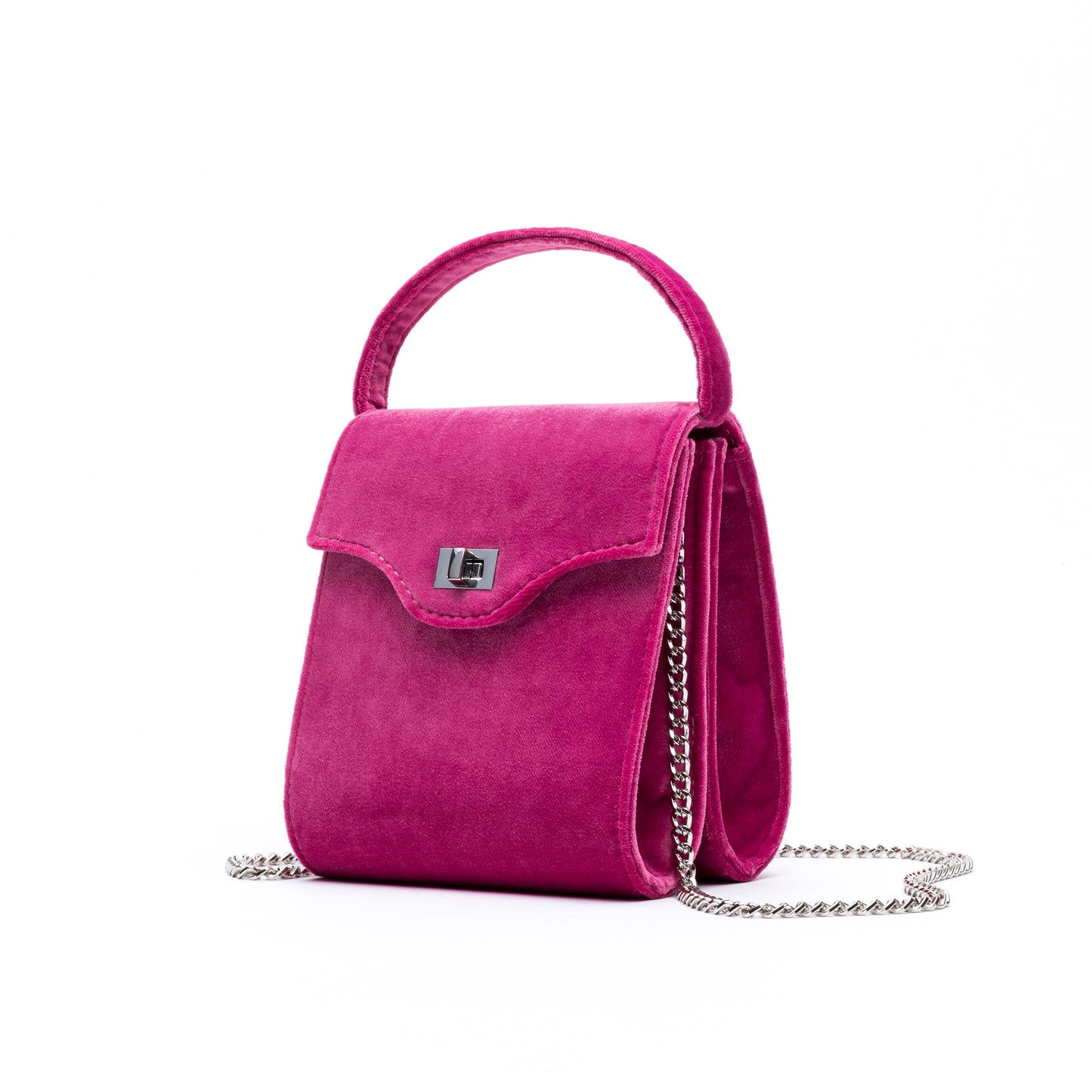 Cucci- Hot Pink Velvet Bag