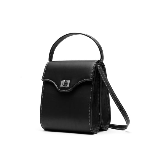 Cucci- Black Leather Bag