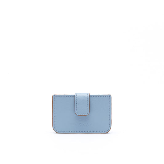 LA Card Holder- Blue Leather