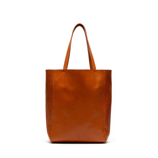 Kaley- Camel Leather Tote